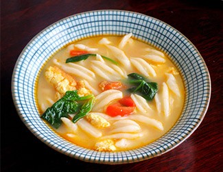 面食做法花樣大全之一：三七剪刀面，清水煮就很好吃